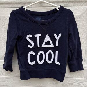 GAP Navy Sweatshirt with White STAY COOL Applique